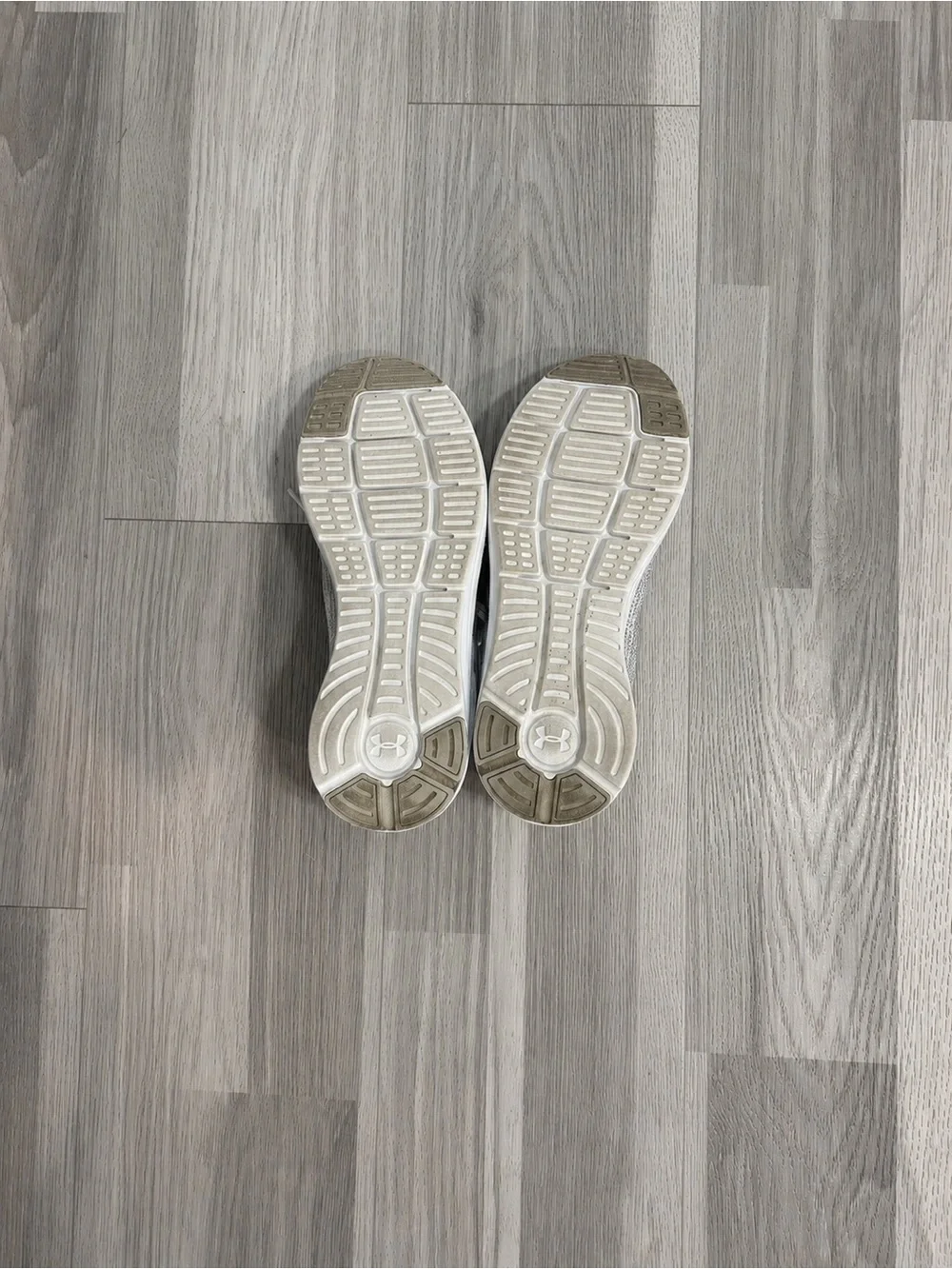 Under Armour Kids Knit Sneakers - White & Light Gray
